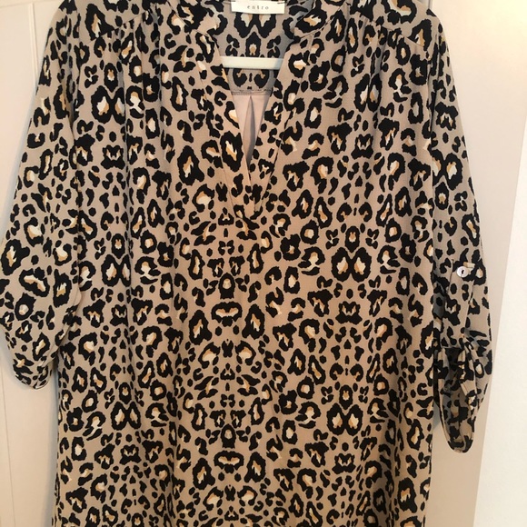 Entro brand small leopard shift dress never worn! - Picture 2 of 8